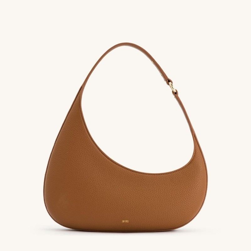 Caramel Crescent Shoulder Bag